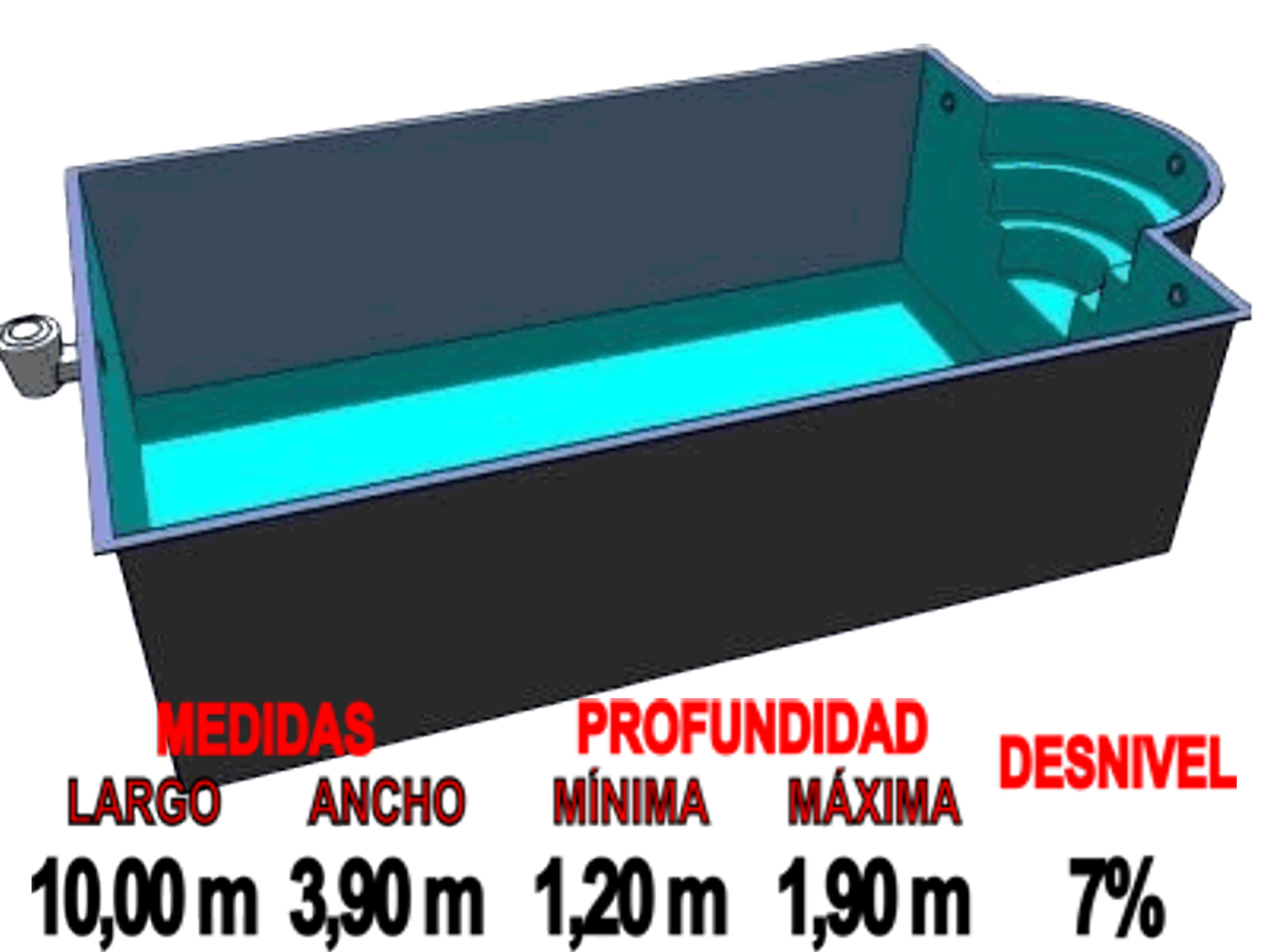 Medidas Piscina Prefabricada A-10