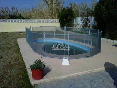 Valla para piscina en aluminio y malla de poliéster -Todopiscinas